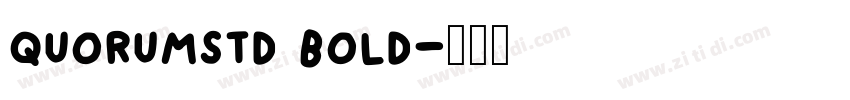 quorumstd bold字体转换